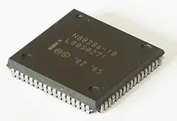 Intel 80286 mit 10&nbsp;MHz (PLCC-Gehäuse)[6]