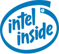 Logo der ehemaligen Bestandteilmarke „intel inside“ (1991–2003)