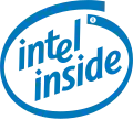 Logo der ehemaligen Bestandteilmarke „intel inside“ (2003–2006)