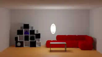 Ein leuchtendes Objekt