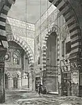 Grabmoschee von Kayt Bey, Illustration aus #Ebers 1879.