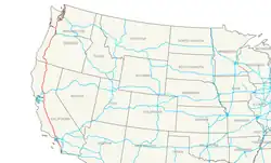 Streckenverlauf der Interstate 5