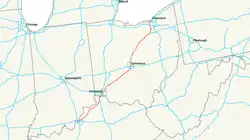 Streckenverlauf der Interstate 71