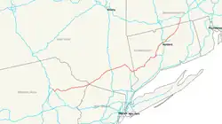 Streckenverlauf der Interstate 84