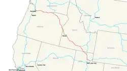 Streckenverlauf der Interstate 84