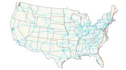 Streckenverlauf der Interstate 95