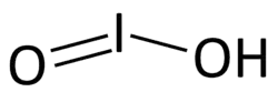 Strukturformel von Iodiger Säure
