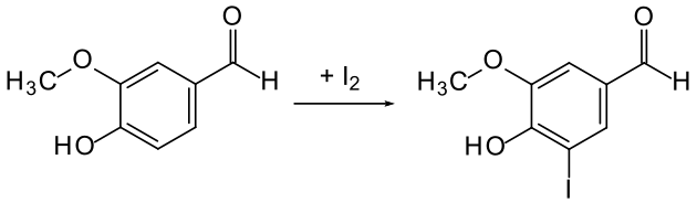 Synthese von 5-Iodvanillin