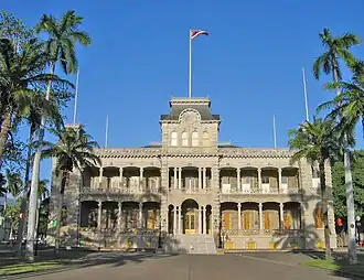 Hauptfassade des ʻIolani-Palastes