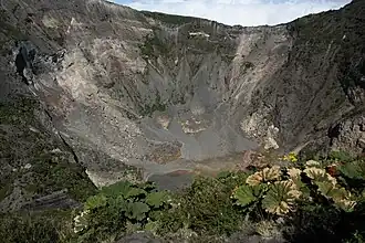 Vulkan Irazú ohne Säuresee im Jahr 2015