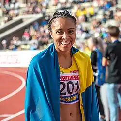 Irene Ekelund schied trotz eines dritten Rangs im ersten Halbfinale in 23,26&nbsp;s&nbsp;aus