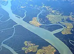 Irrawaddy-Flussbett