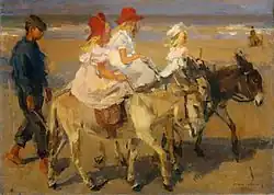 Isaac Israels: Eselreiten am Strand (1898–1900), Rijksmuseum Amsterdam
