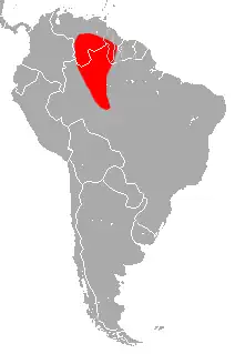 Verbreitungsgebiet von Diclidurus isabellus