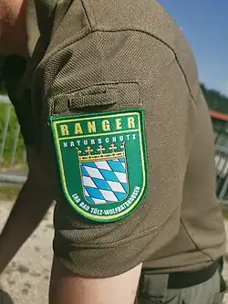 Emblem eines Isar Rangers vom Landratsamt Bad Tölz-Wolfratshausen