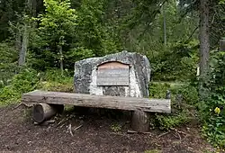 Hinweistafel zum Isar-Ursprung