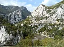 Die Iskar-Schlucht in der Nähe von Mesdra