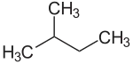 Strukturformel des Isopentans