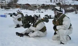 Alpini des 2. Regiments mit Panzerabwehrlenkwaffe Spike, 2016
