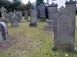 Blick auf den Friedhof