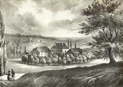 Gemälde des Schlosses von Jean-Baptiste Fresez und Nicolas Liez.