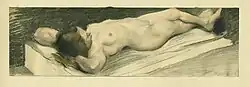 Liegender Akt (um 1905)