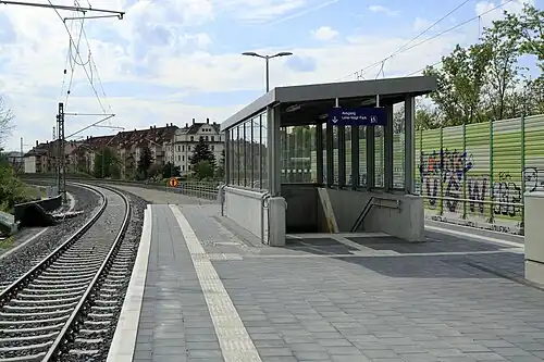 Südwestzugang nach Fertigstellung, April 2024