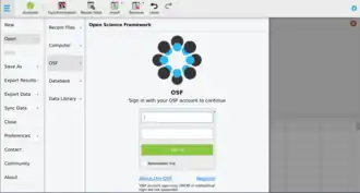 Open Science Framework Integration von JASP