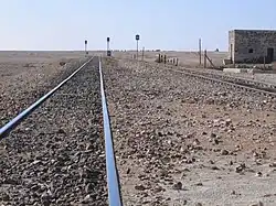 Bahnhof Anese – an dem von der Phosphatbahn genutzten Teil der Hedschasbahn