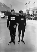 Die zwei Olympiasieger von Chamonix 1924: links Julius Skutnabb, rechts Clas Thunberg