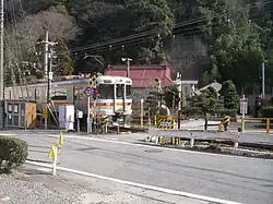 Bahnübergahng an der Minobu-Linie