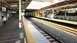 Bahnsteige an der Chūō-Schnellbahnlinie