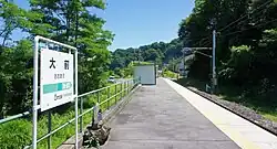 Ansicht des Bahnsteigs