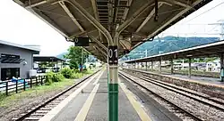 Ansicht der Bahnsteige