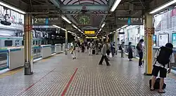 Mittelbahnsteig der Keihin-Tōhoku-Linie