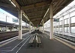 Shinkansen-Bahnsteig