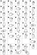 Das japanische Fingeralphabet (指文字)