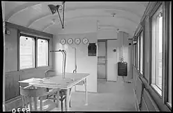 Inneneinrichtung des Wagens X 91124