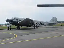 Lufthansa Museumsmaschine JU-52 D-AQUI zu Gast beim Flugtag 2014