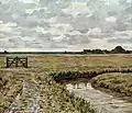 Jacob Alberts: Sommertag in Westerhever, Ölgemälde, vor 1921