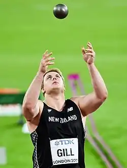 Jacko Gill, der zweite Neuseeländer in diesem Finale, belegte Rang&nbsp;acht