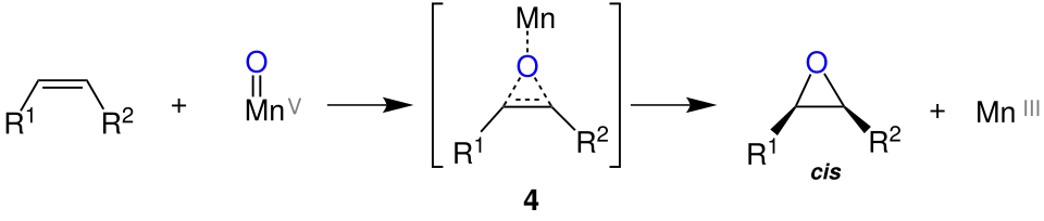 Jacobsen-Epoxdiation konzertierter Mechanismus