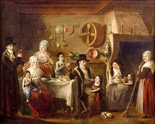 Porträt der Familie Guillard (1800).