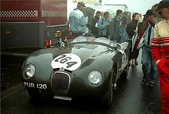 Jaguar C-Type von 1953 beim Oldtimer-Grand-Prix 2002 auf dem Nürburgring