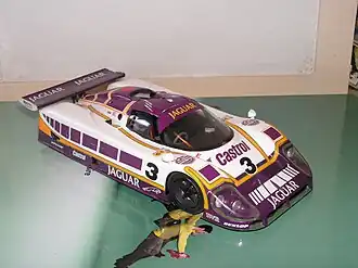 Ein Jaguar XJR 9 im Maßstab 1:24