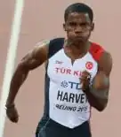 Jak Ali Harvey Rang fünf in 10,08&nbsp;s