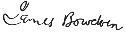 Signatur James Bowdoins