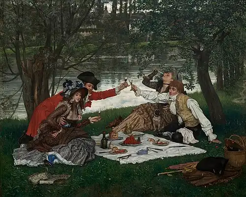 James Tissot La Partie carrée