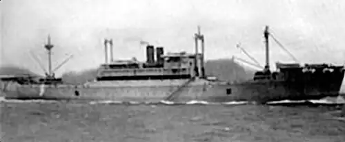 Das Landungsboot-Mutterschiff der M-Klasse Settsu Maru