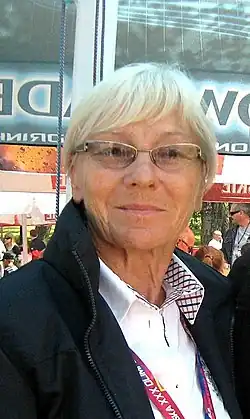 Jarosława Bieda (hier im Jahr 2013), unter ihrem früheren Namen Jarosława Jóźwiakowska Olympiazweite von 1960, belegte Rang&nbsp;sieben
